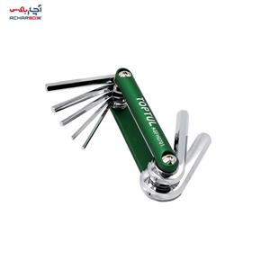 آچار آلن چاقویی 6 پر تاپ تول TOPTUL مدل AGFH0701 سری جدید