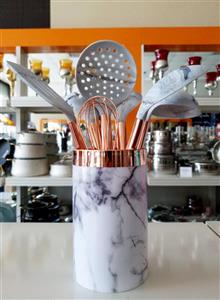 ست کفگیر ملاقه سیلیکونی Arow