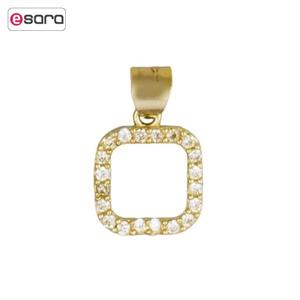 آویز گردنبند طلا 18 عیار رزا مدل N010 Rosa N010 Gold Necklace Pendant Plaque