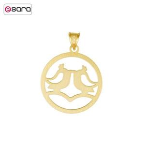 آویز گردنبند طلا 18 عیار رزا مدل N003 Rosa N003 Gold Necklace Pendant Plaque