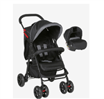 کالسکه و کریر کودک ورت فرانسه Vertbaudet Kombi-Kinderwagen Primacity- Babyschale Primasit schwarz 