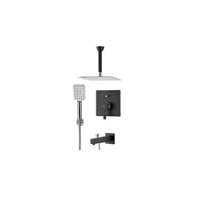 شیر حمام توکار تیپ 4 مشکی آوا کی دبلیو سی