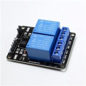 ماژول رله 5 ولت 2 کاناله کد T73