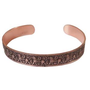 دستبند مسی قلمزنی مدل هفت شیر کد JW48