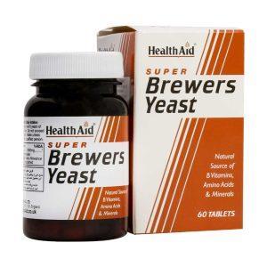 قرص مخمر آبجو هلث اید 60 عدد Health Aid Brewers Yeast 