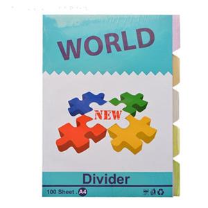 دیوایدر 4 رنگ بسته 100 عددی 5 Color Divider Pack of 100