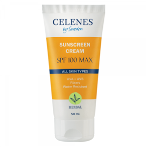 ضدافتاب سیلینس انواع پوست ۵۰ میل CELENES با SPF100 sunscreen with SPF۱۰۰ 