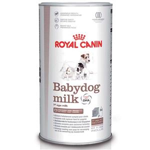 شیرخشک سگ رویال کنین مدل Babydog وزن ۴۰۰ گرم به همراه شیشه شیر
