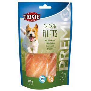 تشویقی سگ تریکسی مدل Chicken Fillets وزن ۱۰۰ گرم