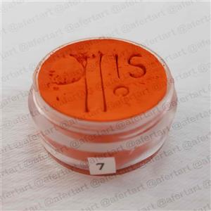 رنگ گریم نارنجی پررنگ شماره 7 سیلک