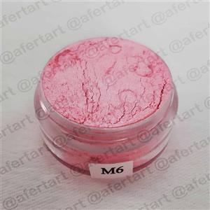 رنگ گریم صورتی متالیک شماره M6 سیلک