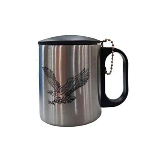 لیوان کوهنوردی استیل درب دار 200 میل