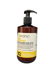 ماسک موی داخل حمام کراتینه بدون سولفات کلینیک حاوی روغن ماکادمیا حجم 550 میلی لیتر Cleanic Keratin Hair Mask