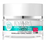 کرم آبرسان ویتامین B5 ضد چروک اولاین EVELINE مدل Hyaluron Clinic 50  Plus Intensely Firming Anti Wrinkle Cream