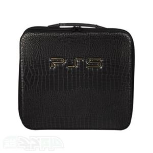 کیف حمل پلی استیشن ۵ طرح چرم مشکی