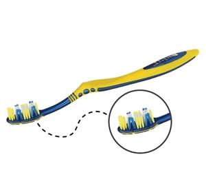 مسواک Trisa - Flexible Head TRIO  Soft  زرد - آبی - صورتی 