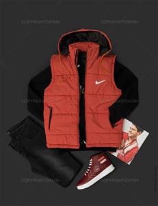 کاپشن آستین حلقه ای مردانه Nike مدل 21491