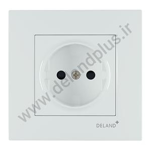 پریز برق ساده مدل آسا پلاس سفید