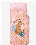 کیسه خواب کودک ورت فرانسه Vertbaudet Kinder Schlafsack mit integriertem Kissen Leopard - rosa