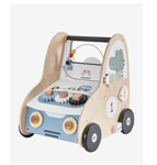 واکر کودک ورت فرانسه Vertbaudet Baby Lauflernwagen mit Bremse, Holz FSC - mehrfarbig