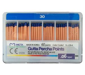 مواد و تجهیزات دندانپزشکی گوتا پرکا ساده تیپر 6% - Meta  25 