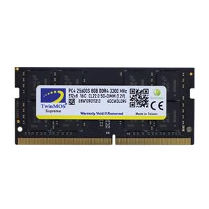 حافظه رم لپ تاپ توین موس مدل 8GB DDR4 3200Mhz TwinMOS PC4-25600 8GB DDR4 3200MHz Desktop Ram