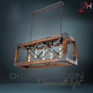 چراغ آویز چوبی مدل 108/E