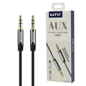 کابل Aux نیتو مدل NT-AUX004 طول 2 متر Nitu Audio Cable AUX 3.5MM Audio NT-AUX004