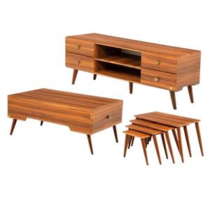 میز پذیرایی مدل 497 مجموعه 5 عددی به همراه میز تلویزیون