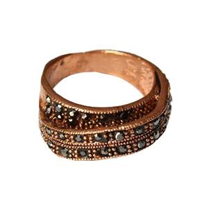 انگشتر مسی شیک نگین مارکازیت دورینگ کد JW279