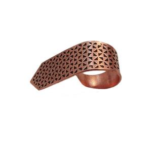 انگشتر مسی جدید طرح فرفره کد JW189.1