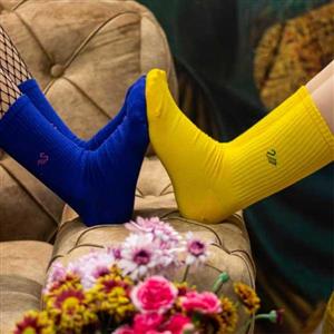 پک 6 جفتی جوراب نیم ساق زنانه و مردانه ساده رنگی کد PH286