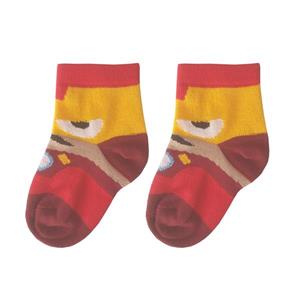 جوراب بچه گانه نوزادی پسرانه طرح مرد آهنی مناسب 1-2 سال کد PH399