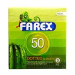 کاندوم farex خاردار مدل Dotted 50 بسته سه عددی