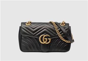 کیف دوشی زنانه گوچی ایتالیا GUCCI Kleine GG Marmont Schultertasche aus Matelassé 443497 DTDIT 1000