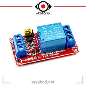 برد رله 12 ولت تک کانال
