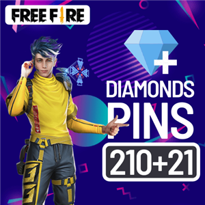 جم معمولی231 الماس مخصوص بازی فری فایر FREE FIRE 231 DIAMONDS 