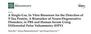 فایل ترجمه فارسی مقاله A Single Use In Vitro Biosensor for the Detection of T Tau Protein 