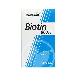 قرص بیوتین 800 هلث اید - 30 عددی Health Aid Biotin 30 Tabs