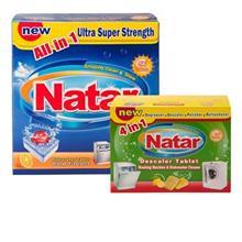 مجموعه مواد شوینده ماشین ظرفشویی 2 عددی ناتار کد 8 Natar 2 pieces Detergents For Dishwashers Bundle Code 8