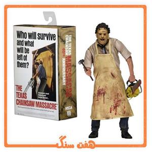 اکشن فیگور صورت چرمی فیلم کشتار با اره برقی در تگزاس NECA Texas Chainsaw Massacre  Leatherface Action Figure