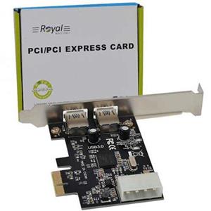 کارت PCI USB 3 دو پورت رویال مدل RP-302