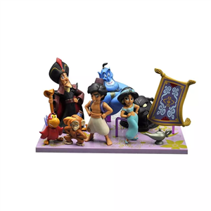 فیگور های علاالدین و غول چراغ جادو همراه جاسمین مجموعه 8 عددی Aladdin Action Figures 