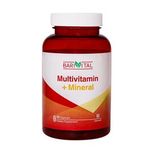 کپسول مولتی ویتامین مینرال باریویتال باریج 60 عددی barivital multivitamin mineral Softgel 