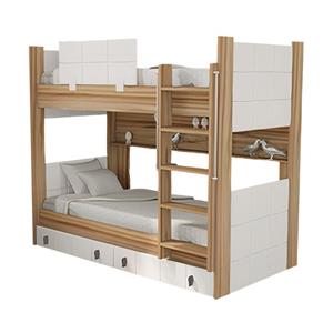 تخت خواب دو طبقه وینه چوب مدل لکسوس 