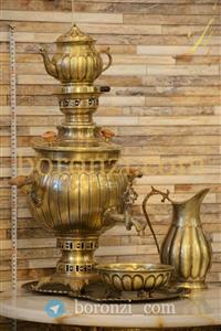 سماور شش لیتری زغالی توپی آنتیک کد 70155