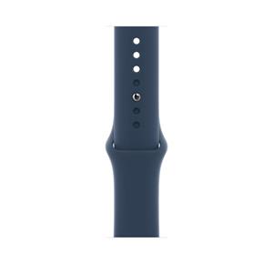 ساعت هوشمند اپل واچ سری 7 مدل 45 میلی متری با بند ابی و بدنه الومینیومی Apple Watch Series 45mm Blue Aluminum Case with Sport Band 