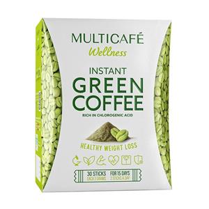 قهوه سبز فوری مولتی کافه تندرستی بسته 30 عددی 