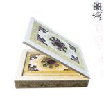 کتاب قرآن وزیری جعبه لپتاپی سفید پلاک رنگی نشر هلیا