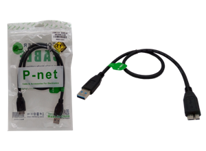 کابل شارژ و هارد اکسترنال 0.5 متری USB 3.0
